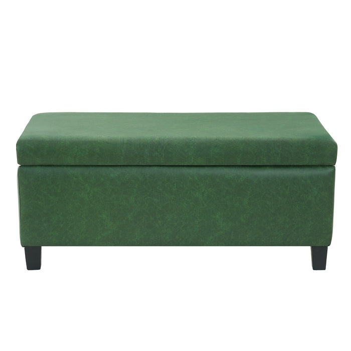 Storage Ottoman with Flip-Top Lid