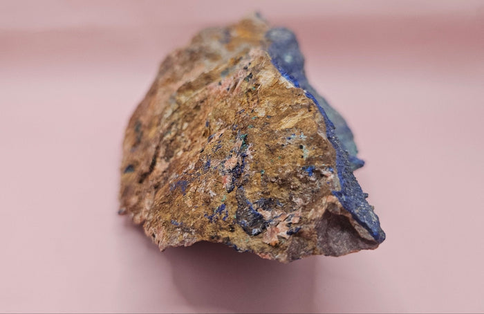 Striking Malachite Azurite Rough Specimen - 1180g | Deep Blue & Vivid Green Copper Mineral