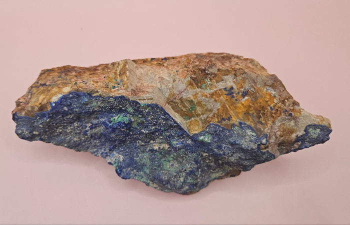 Striking Malachite Azurite Rough Specimen - 1180g | Deep Blue & Vivid Green Copper Mineral