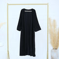 Suede Cardigan Open Abaya (MOA093)
