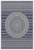 Sunshine - 5'3" X 7'3" Indoor, Outdoor Area Rug - Blue - Polypropylene