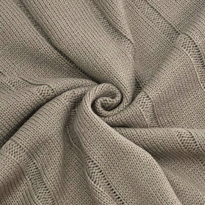 Textured Knit Sweater & Wide-Leg Trouser Set(MS448)