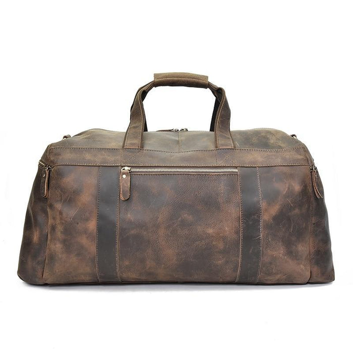 The Colden Duffle Bag | Large Capacity Leather Weekender by Steel Horse Leather