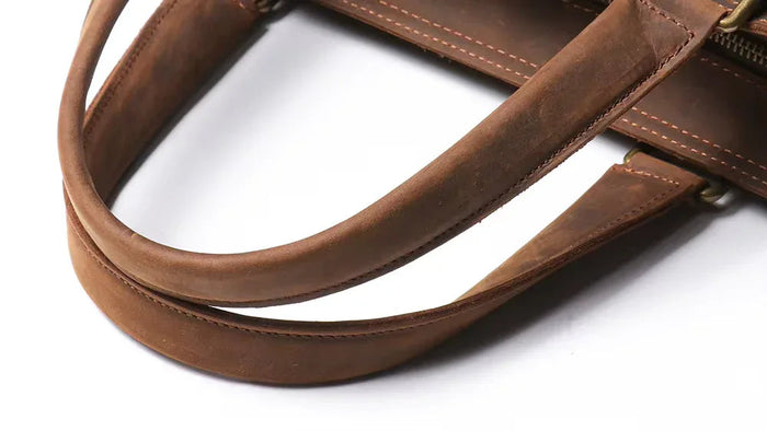 The Viggo Briefcase | Genuine Leather Messenger Bag by Steel Horse Leather