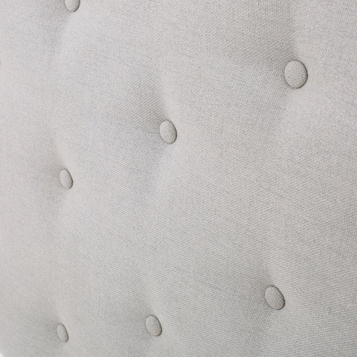Tufted Upholstered Twin Headboard with Durable Metal Legs
