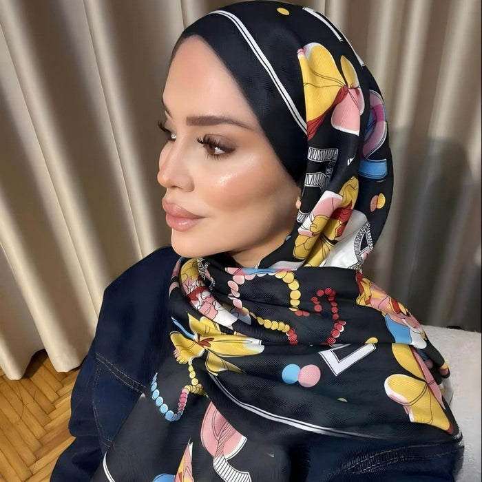 Twill Cotton Printed Scarf (MH215)