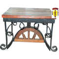Wagon Wheel End Table