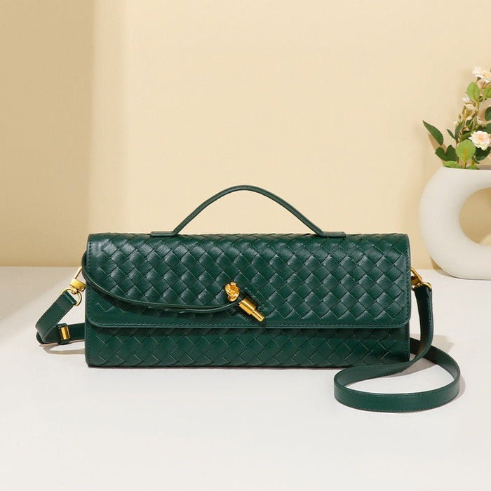 Woven PU Leather Clutch Bag(MAC432)