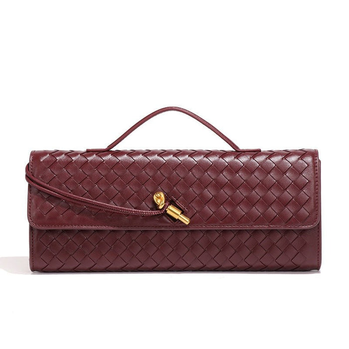Woven PU Leather Clutch Bag(MAC432)